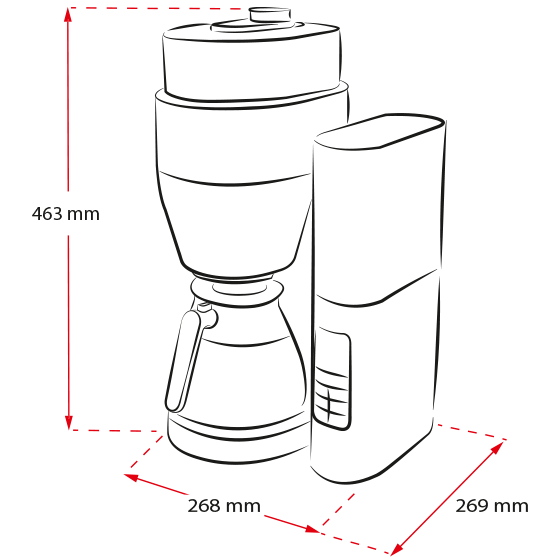 AromaFresh II Therm Pro Filter Coffee Machine Melitta